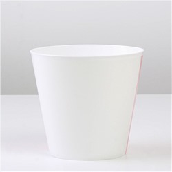 Кашпо для цветов «Цвет», 800 мл, d=12 см, h=11 см, пластиковое