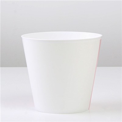 Кашпо для цветов «Цвет», 800 мл, d=12 см, h=11 см, пластиковое