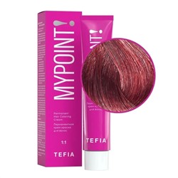 TEFIA Mypoint 5.5 Перманентная крем-краска для волос / Светлый брюнет красный, 60 мл 20095
