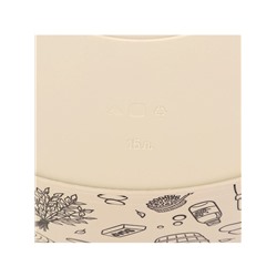 Таз хозяйственный «Русская банька», круглый, пластик, 15 л, бежевый