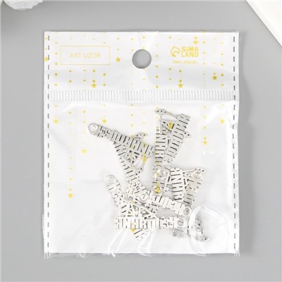 Металлический элемент, декоративная подвеска «Нефтяник», набор 10 шт., 2.7×1.5 см