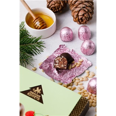Кедровая комета с земляникой / 120 г / ТМ Сибирские конфеты