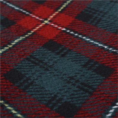 Плед флисовый 150х200 см Зеленый в клетку / GP611-6 /уп 20/100/ 714084 новогодний