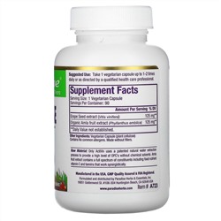 Paradise Herbs, ActiVin, экстракт из косточек винограда, 90 растительных капсул