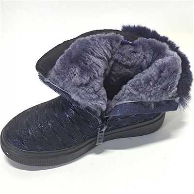 A-B004-46-D син Ботинки зима для девочек (27-32)/6