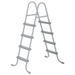 УЦЕНКА Бассейн каркасный Power Steel, 488×122 см, фильтр-насос, тент, лестница, 56725 Bestway