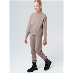 Комплект трикотажный для девочек: джемпер, брюки