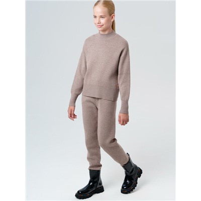 Комплект трикотажный для девочек: джемпер, брюки