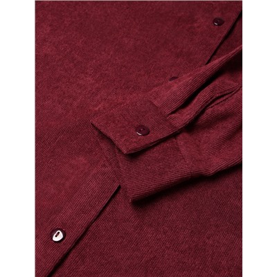 Рубашка женская MINAKU: Velvet Collection, размер 46, бордовый