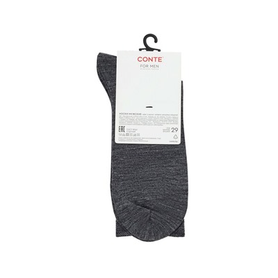 Теплые CONTE Удлинённые носки с шерстью и анатомической резинкой