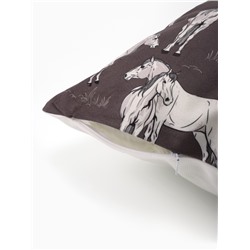 Наволочка декоративная «Этель. Black&White», 40×40 см, велюр