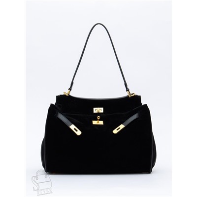 Сумка женская кожаная 2320YF black Polina&Eiterou