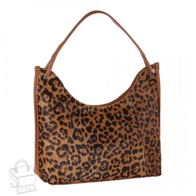 Сумка женская кожаная 3628VG leopard brown Vitelli Grassi