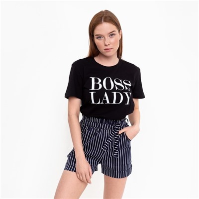 Шорты женские повседневные, темно-синие, размер 48