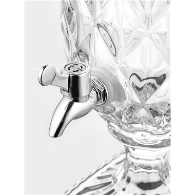 Диспенсер для напитков Magistro «Восторг», 3 л, 17×17×50 см, стекло