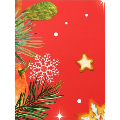 Пакет подарочный новогодний «С новым годом!», 26×32×12 см