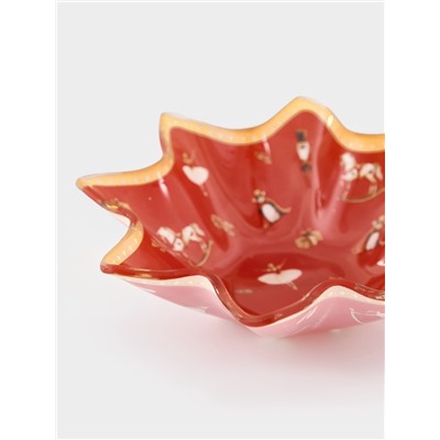 Салатник Доляна «Сказочные истории», 100 мл, d=13.3, h=3.6 см, стекло, красный