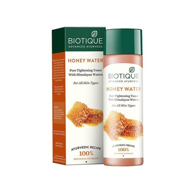 Biotique Honey Water Lightening Freshener With Himalayan Waters /Биотик Мед Тонизирующий тоник для лица с гималайской водой 120мл