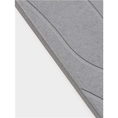 Коврик для сушки посуды диатомитовый, 40×30 см, серый