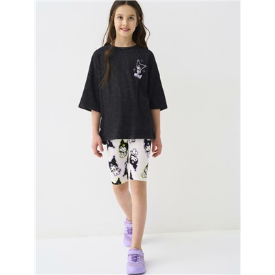 Брюки трикотажные для девочек (легинсы укороченные), 2 пары в комплекте