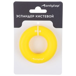 Эспандер кистевой ONLYTOP, 10 кг, цвет жёлтый