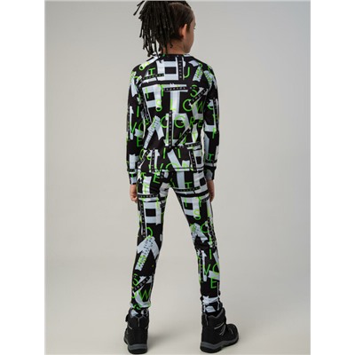 Термокомплект трикот. для мальчиков: фуфайка (футболка) с длин. рук, брюки