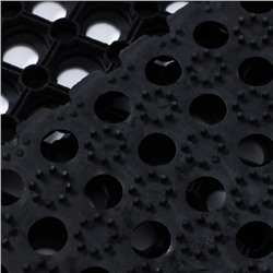 Коврик ячеистый грязесборный, 100×150×2.2 см, чёрный