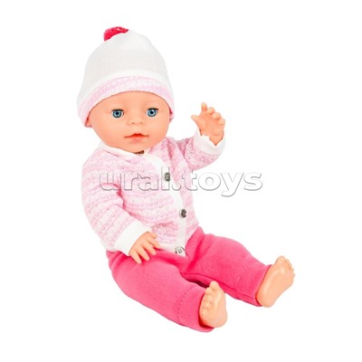 Пупс озвуч Шаинский музыка 40 см, пьет, писает, закр. глазки, 4 акс, 100 фраз