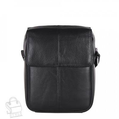Сумка мужская кожаная 2082BSH black Heanbag