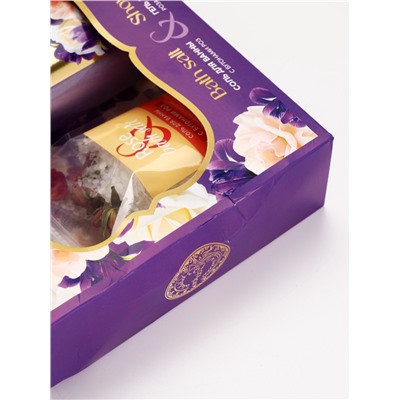 УЦЕНКА Набор гель для душа, 295 мл, роза и ирис; соль для ванны с бутонами роз, URAL LAB