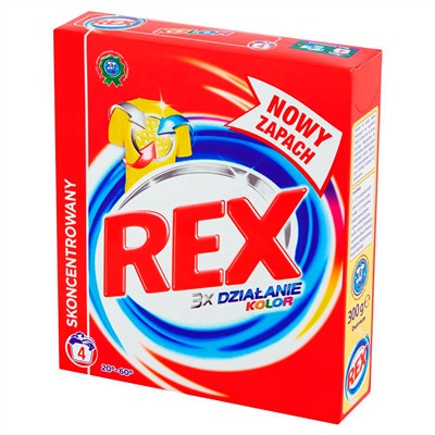 Порошок для стирки Цветного белья REX 300гр., (6 стирок) 303308