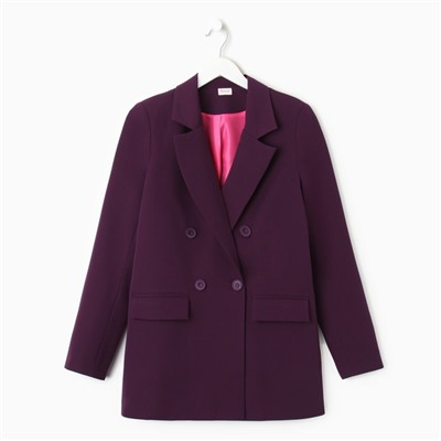 Пиджак женский MINAKU: Classic, фиолетовый, размер 46