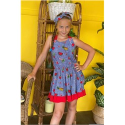 Сарафан 5074 детский (Синий)