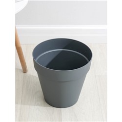 Кашпо для цветов со вставкой Tarragon, 10 л, d=28 см, h=26,2 см, серое