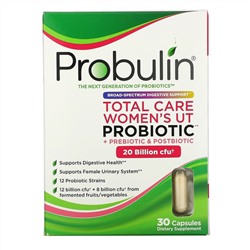 Probulin, Total Care, пробиотик для женской мочевыделительной системы, 20 млрд КОЕ, 30 капсул
