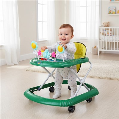 Ходунки "Веселые игрушки" (цвет зелёный)