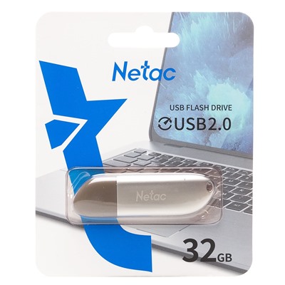 Флэш накопитель USB 32 Гб Netac U352 (silver)