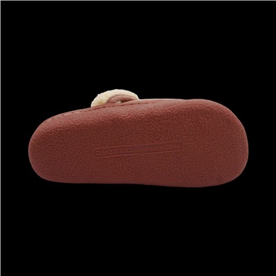 Тапочки-лоферы меховые К011-3 розовые