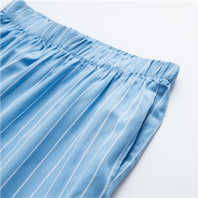 Пижама женская (рубашка, брюки) MINAKU: Light touch, голубая, размер 52