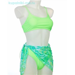 6613 X Купальник раздельный с юбкой-парео (42-50)