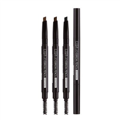 L‘OCEAN Автоматический карандаш для бровей / Auto Eye Brow Pencil Professional, 04 Dark Brown