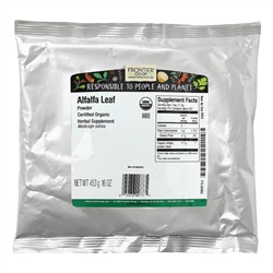 Frontier Natural Products, листья люцерны, порошок, 453 г (16 унций)