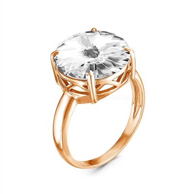Серьги из золочёного серебра с кристаллами Swarovski 925 пробы 0042с-001з