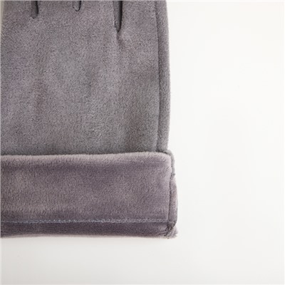 Перчатки женские, безразмерные, сенсорные, без утеплителя, серые