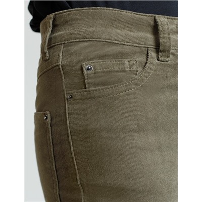 Брюки из эластичного микро-вельвета