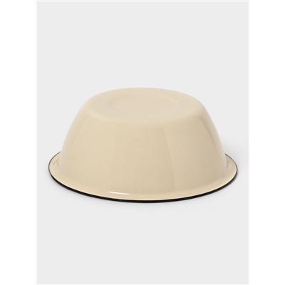 Миска эмалированная, 2 л, цвет слоновой кости