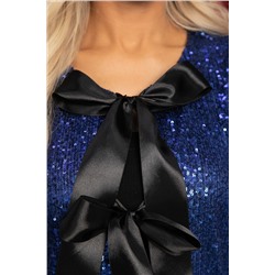 Костюм праздничный Роскошный вечер (черно-синий) К14460-39М