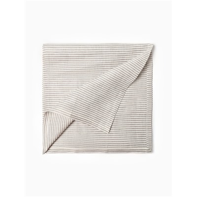 Дорожка на стол Этель Straightforward, 40×146 см, лён 100%, плотность 180 г/м², белая/серая