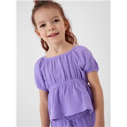 Комплект текстильный для девочек: блузка, брюки