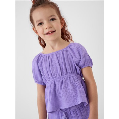 Комплект текстильный для девочек: блузка, брюки